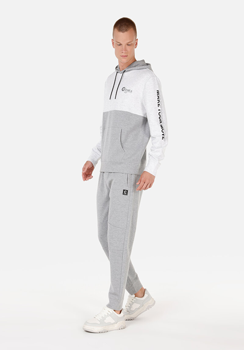 Regular Fit Orta Bel  Erkek Gri Eşofman Altı