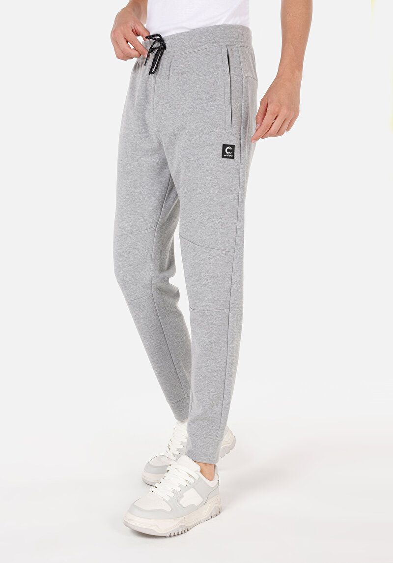 Regular Fit Orta Bel  Erkek Gri Eşofman Altı