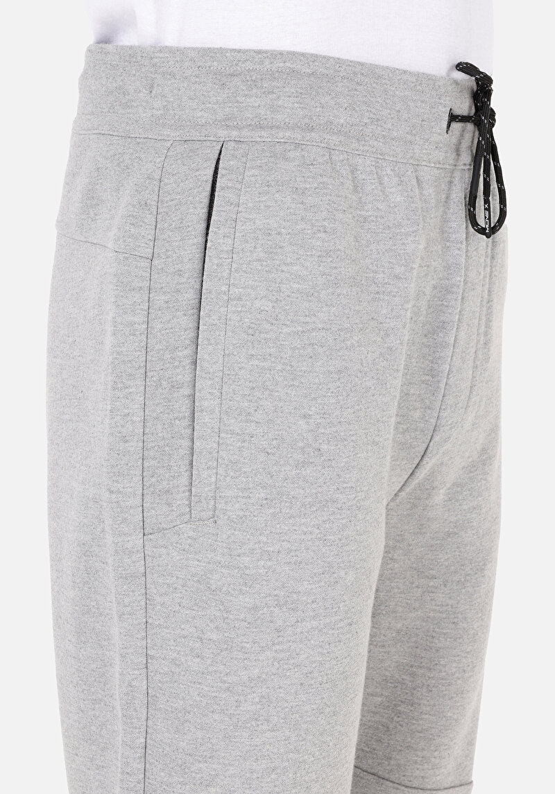 Regular Fit Orta Bel  Erkek Gri Eşofman Altı