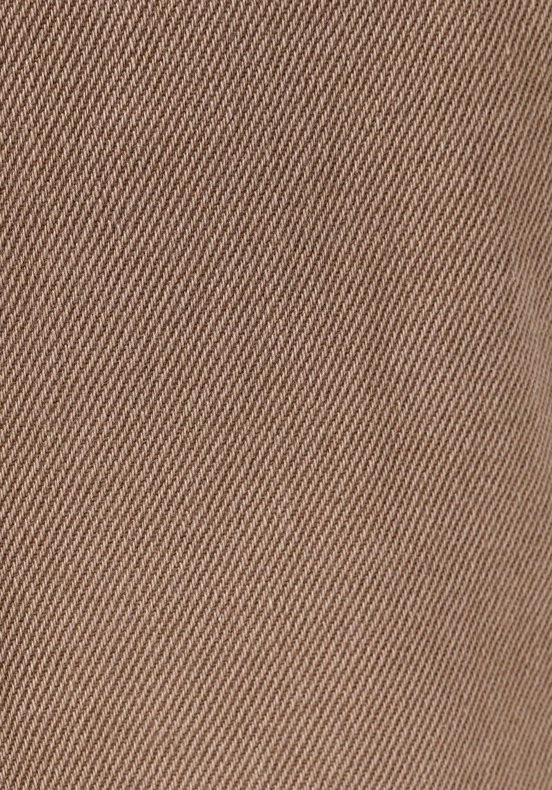 Comfort Fit Orta Bel Düz Paça Erkek Dokuma Bej Pantolon