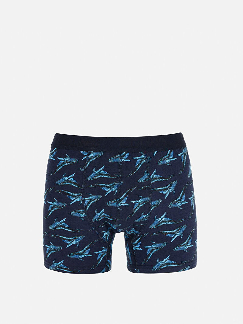 Modern Fit  Erkek Lacivert Boxer