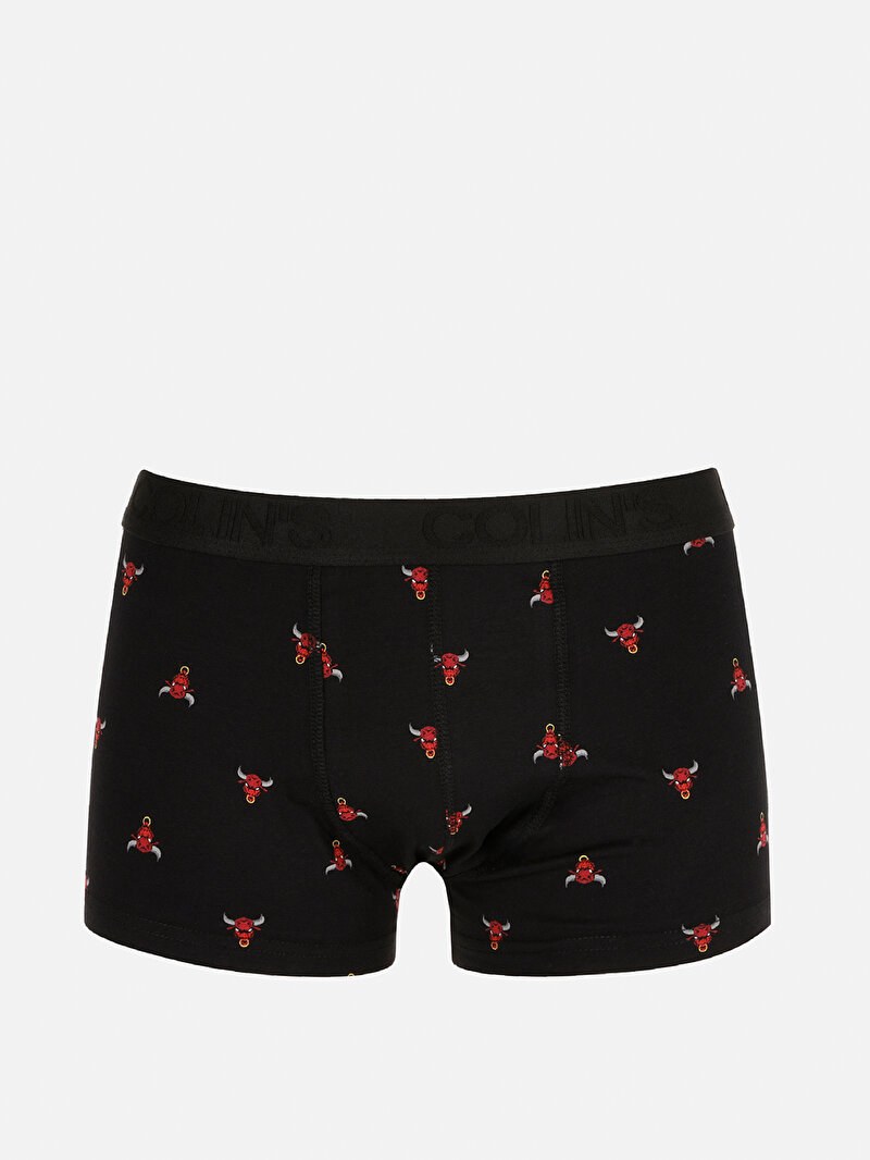 Modern Fit Erkek Siyah Boxer