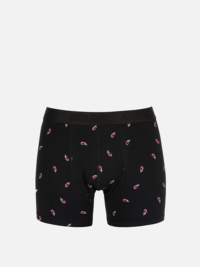 Modern Fit  Erkek Siyah Boxer