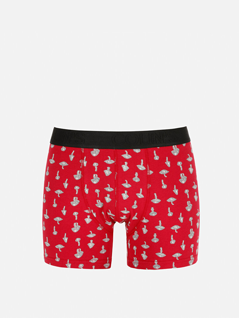 Modern Fit  Erkek Bordo Boxer