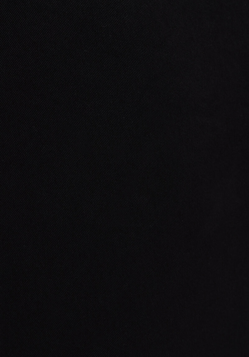 Regular Fit Orta Bel Düz Paça Erkek Siyah  Pantolon