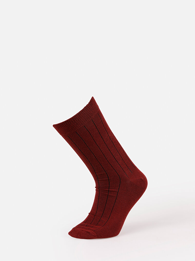 Erkek Bordo Çorap