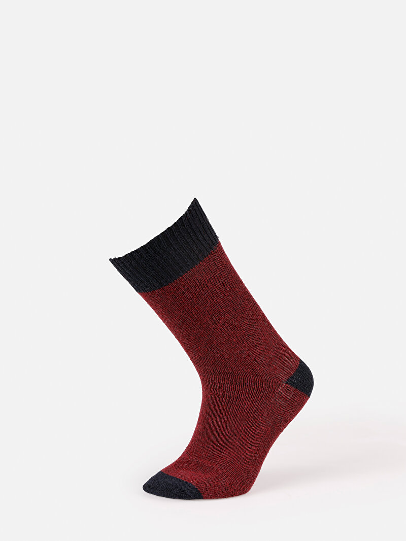 Erkek Bordo Çorap