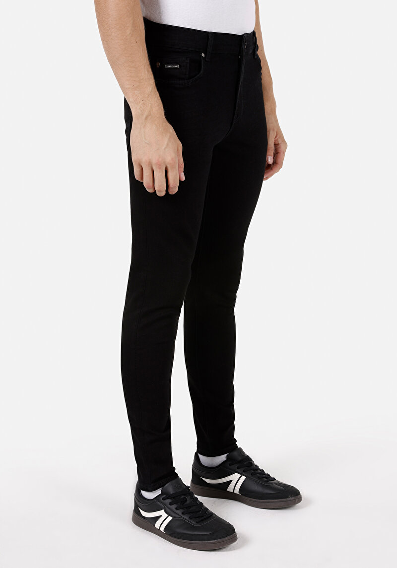 Skinny Fit Erkek Koyu İndigo Jean Pantolon