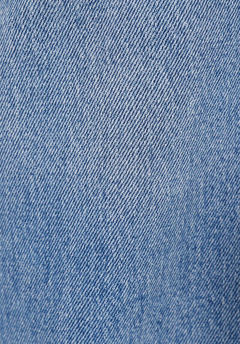 Regular Fit Erkek Fermuarlı Mid İndigo Denim Jean Pantolon