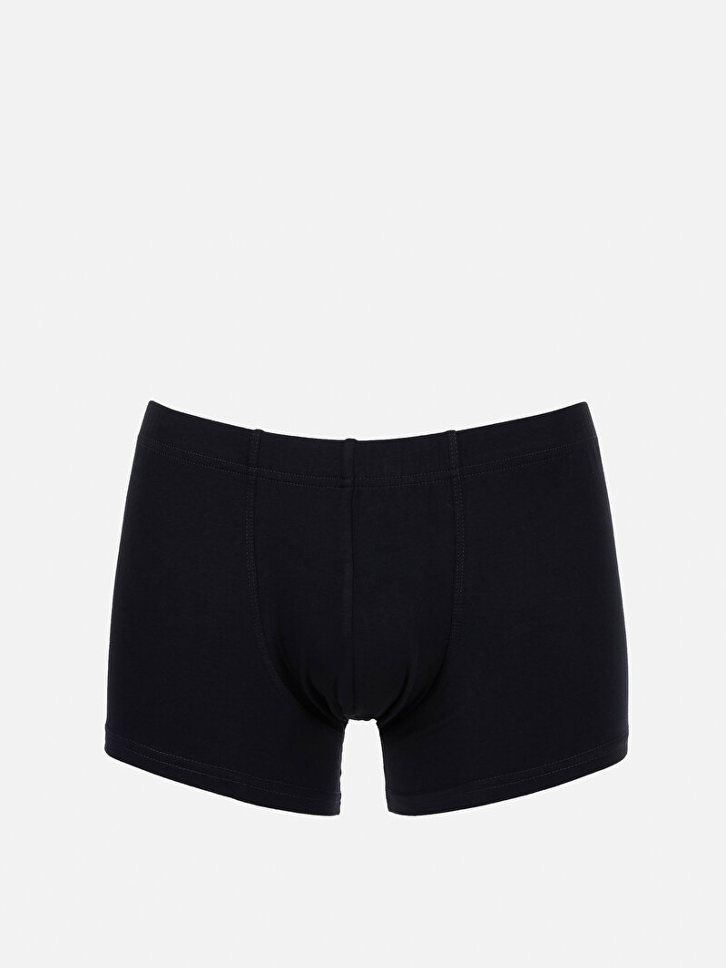 Modern Fit Düz Erkek Lacivert Boxer