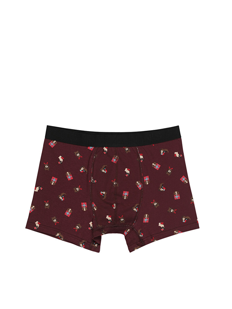 Modern Fit Baskılı Erkek Çok Renkli Boxer