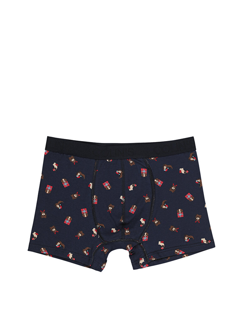 Modern Fit Baskılı Erkek Çok Renkli Boxer