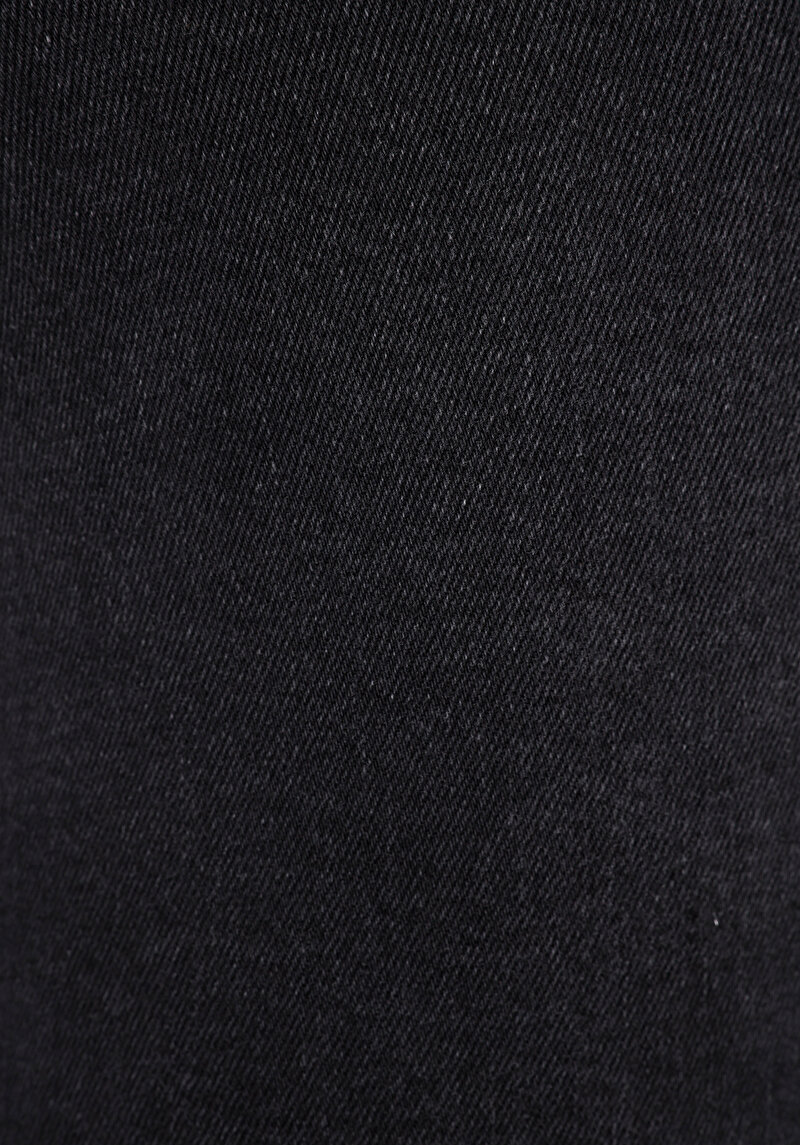 Skinny Fit Orta Bel Dar Paça Kadın Siyah Jean Pantolon