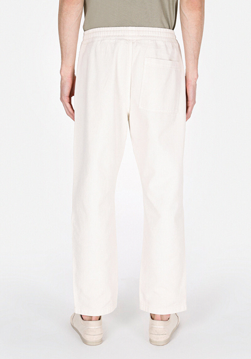 Relaxed Fit Orta Bel Bol Paça Erkek Taş Pantolon