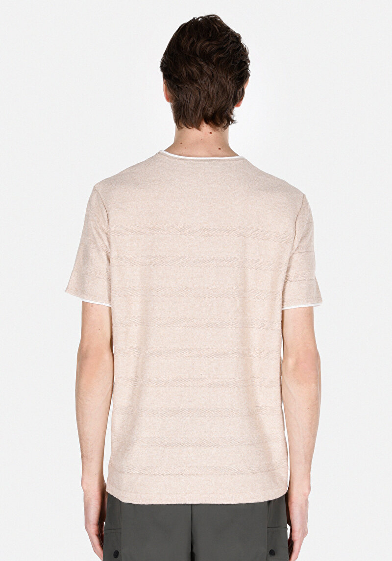 Regular Fit Erkek Bej Kazak