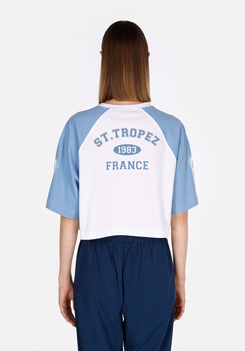 Comfort Fit Kadın Beyaz Kısa Kol Tişört