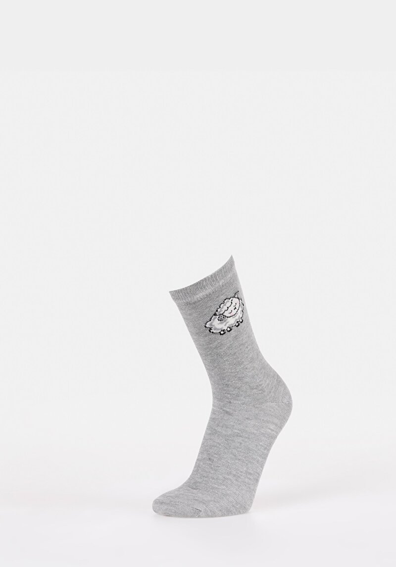 Kadın Gri Çorap