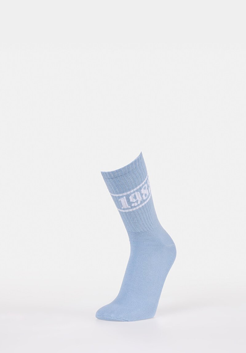 Kadın Mavi Çorap