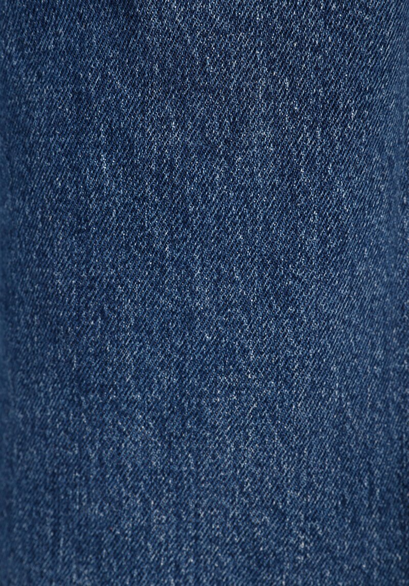 Slim Fit Orta Bel Düz Paça Kadın İndigo Jean Pantolon