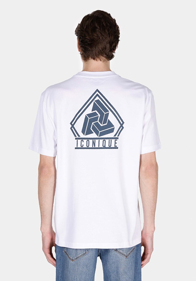 Comfort Fit Yuvarlak Yaka Düz Erkek Beyaz Kısa Kol Tişört