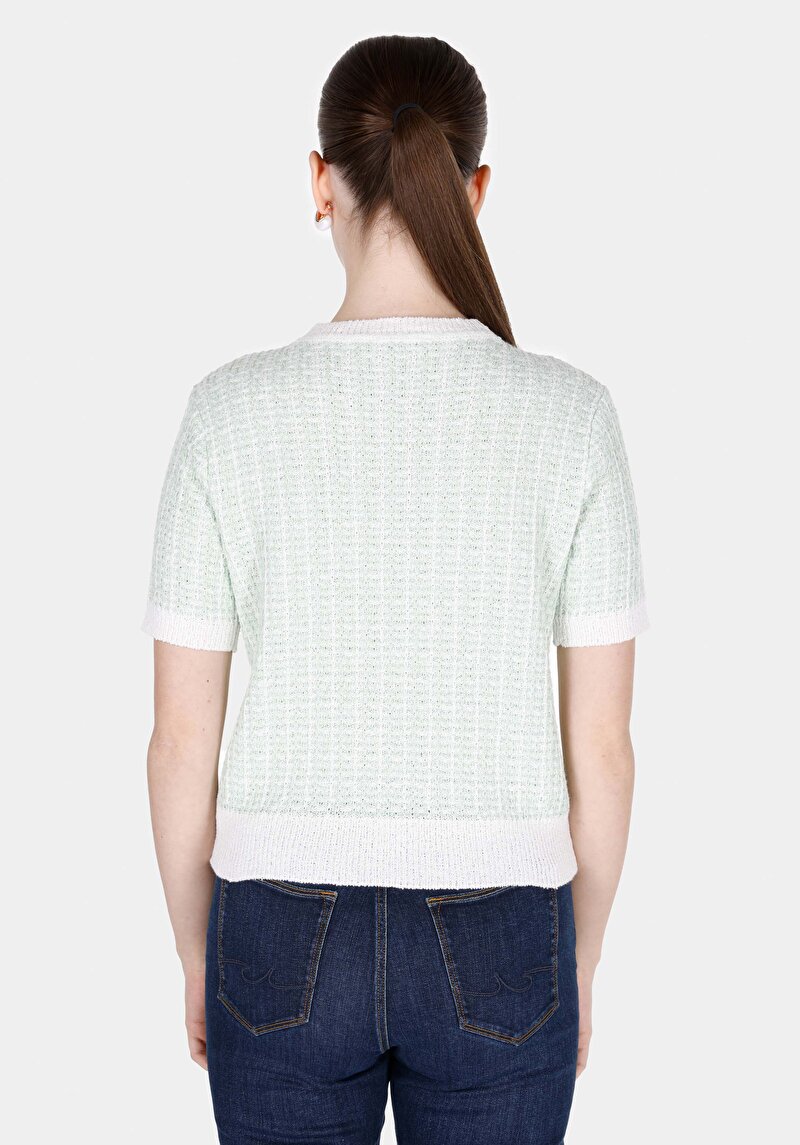 Regular Fit Kadın Yeşil Kazak