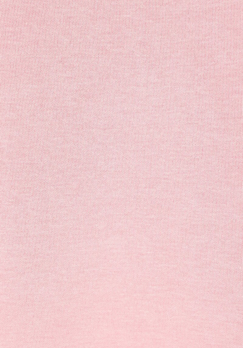 Regular Fit Yuvarlak Yaka Düz Kadın Pembe Kısa Kol Tişört
