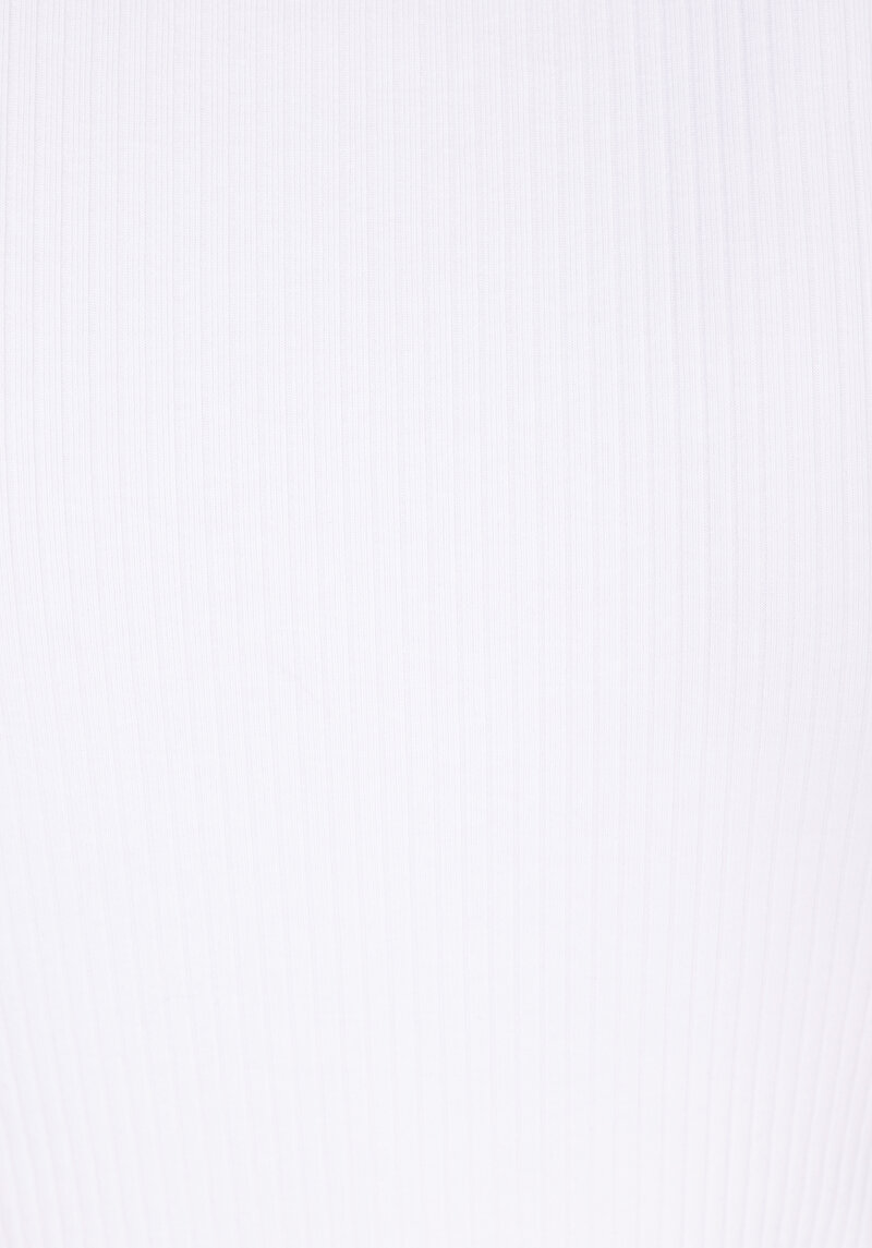 Slim Fit Polo Yaka Düz Kadın Beyaz Kısa Kol Tişört