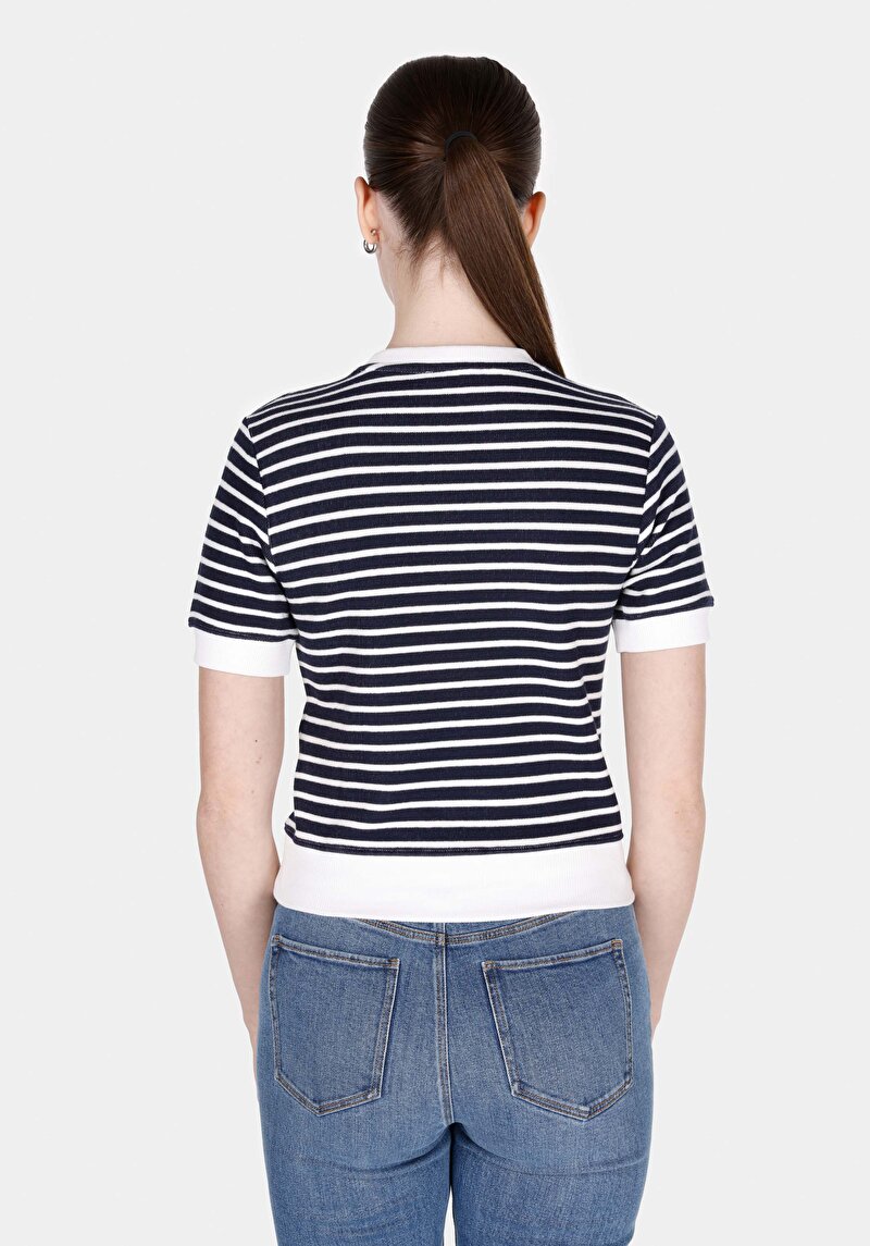 Slim Fit Kadın Beyaz Tişört