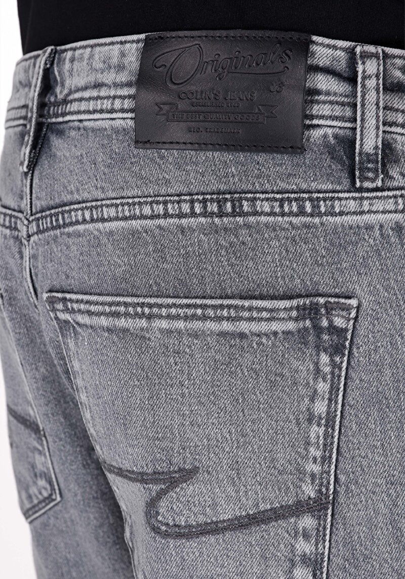 Straight Fit Düşük Bel Düz Paça Erkek Siyah Jean Pantolon