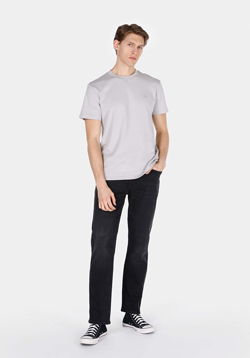 Regular Fit Erkek Siyah Jean Pantolon