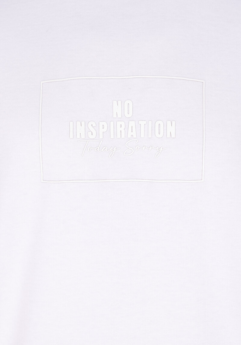 Regular Fit Yuvarlak Yaka Düz Erkek Beyaz Kısa Kol Tişört