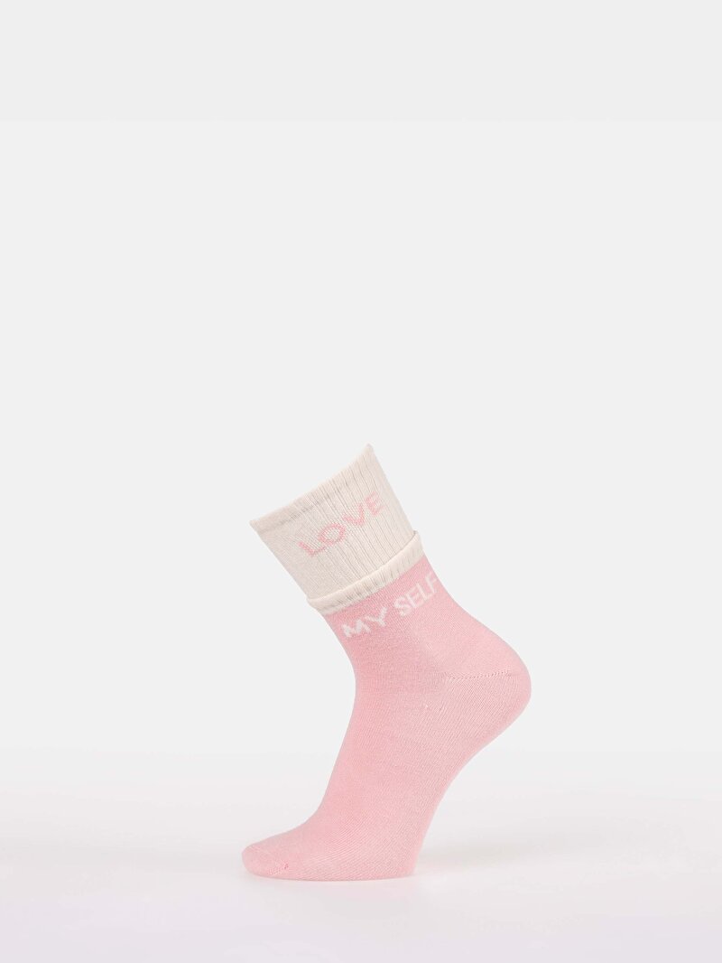 Kadın Pembe Çorap