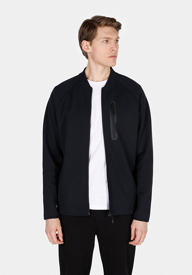Comfort Fit Erkek Siyah Ceket