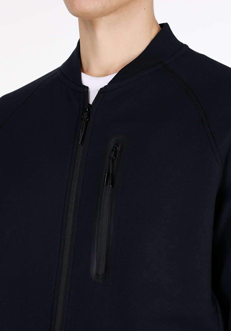 Comfort Fit Erkek Siyah Ceket