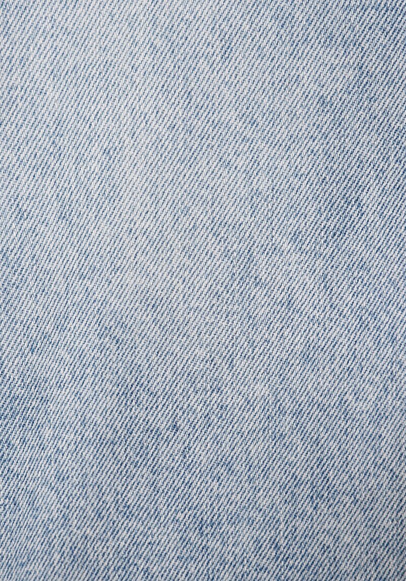 Regular Fit Orta Bel Düz Paça Cepli Erkek Bleach İndigo Denim Jean Pantolon