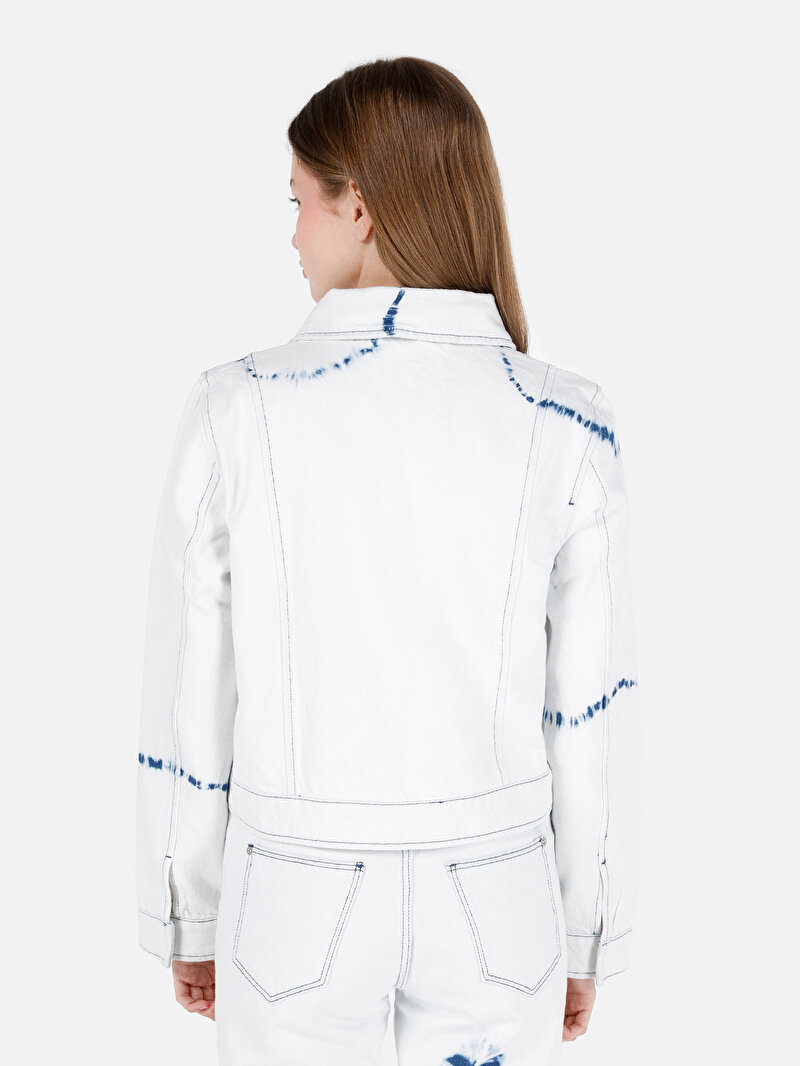 Regular Fit Düğmeli Astarsız Kadın Mavi Ceket