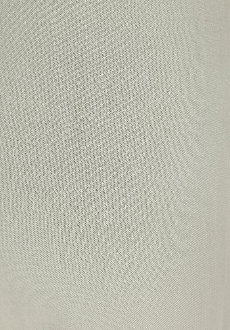 Regular Fit Yüksel Bel Düz Paça Kadın Yeşil Viskon Pantolon