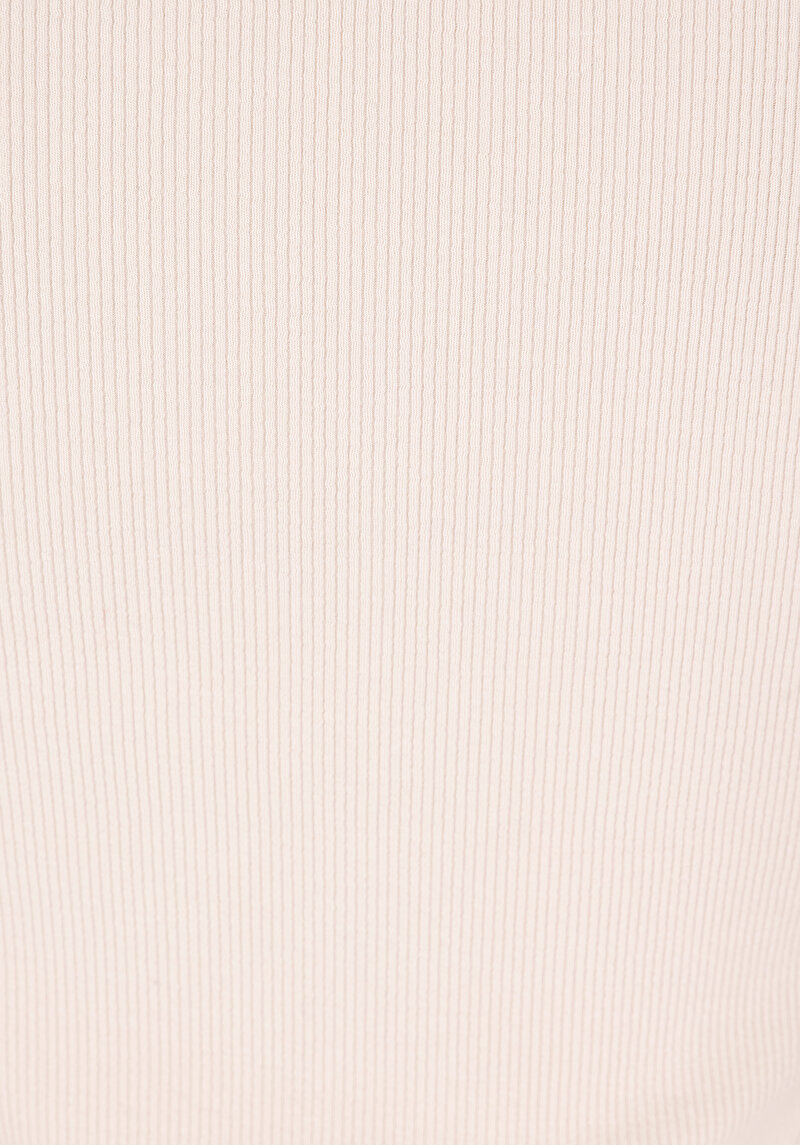 Slim Fit   Kadın Bej Kısa Kol Tişört