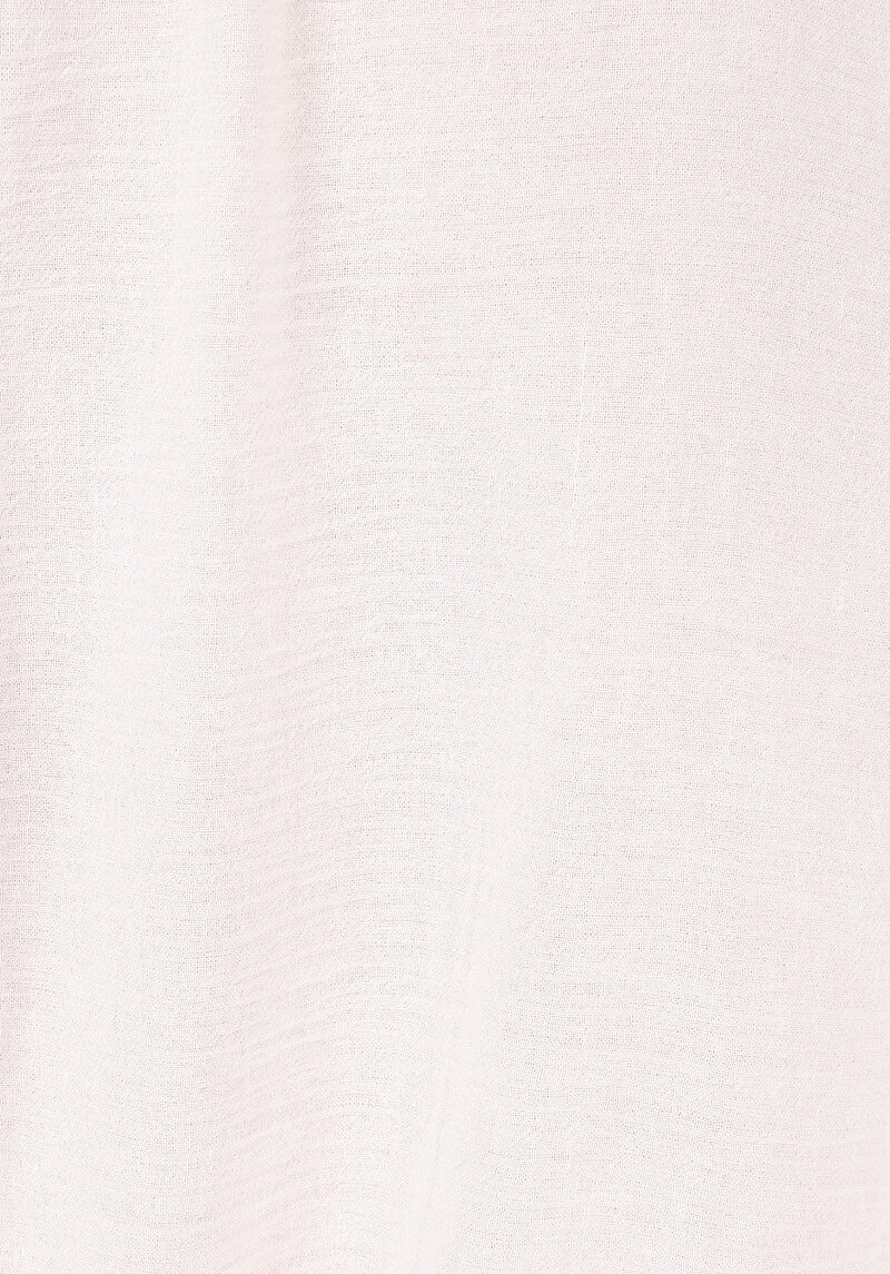 Regular Fit V Yaka Düz Kadın Beyaz Uzun Kol Gömlek