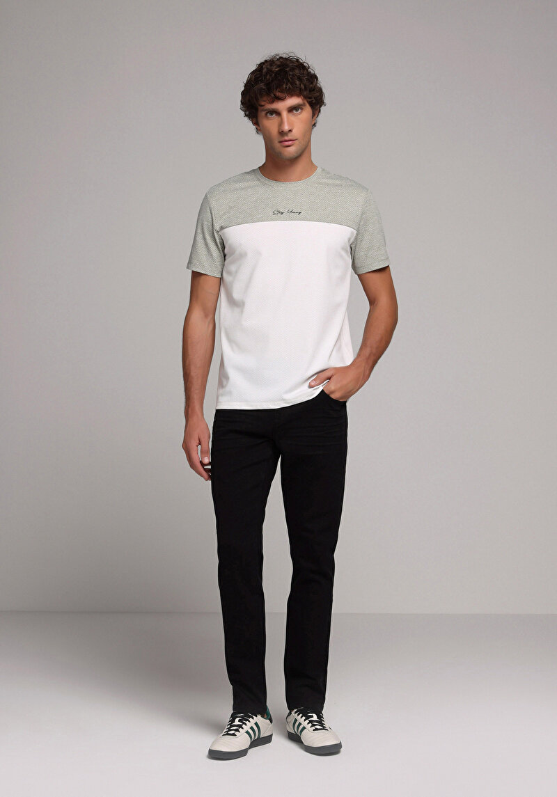 Straight Fit Düşük Bel Düz Paça Erkek Siyah Jean Pantolon