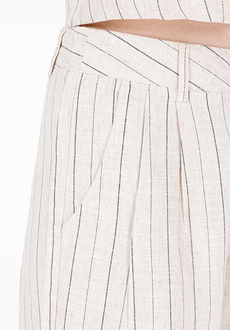 Regular Fit Düşük Bel  Kadın Ekru Şort