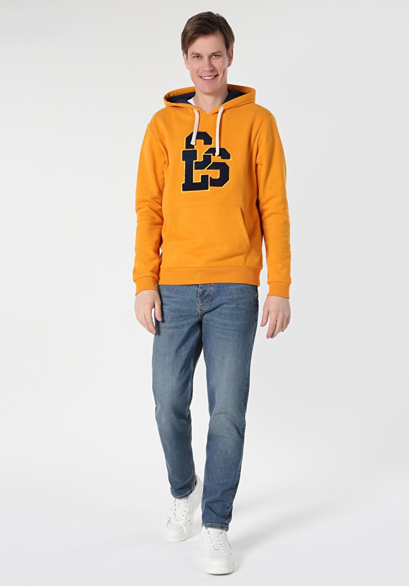 Loose Straight Fit Orta Bel Düz Paça Erkek Koyu İndigo Jean Pantolon