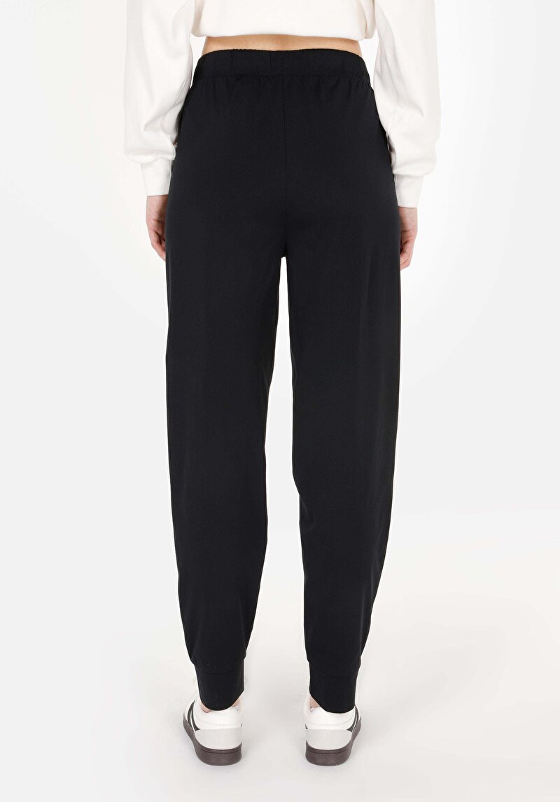 Regular Fit Orta Bel Kadın Siyah Eşofman Altı