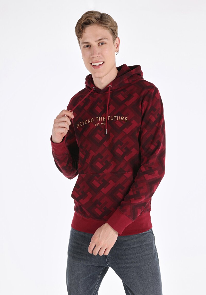 Regular Fit Erkek Mor Sweatshirt