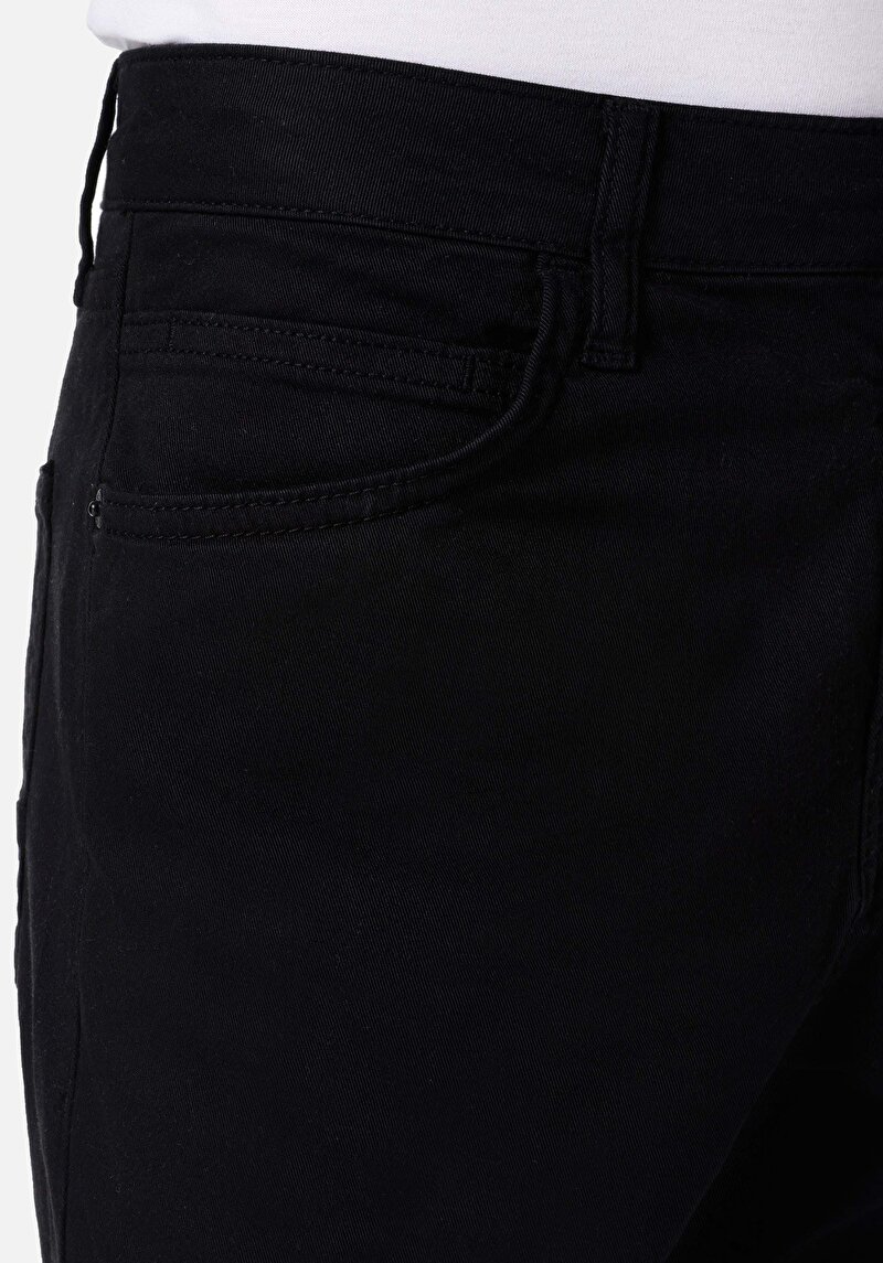 Straıght Fıt Düşük Bel Düz Paça Erkek Siyah  Pantolon Cl1049744