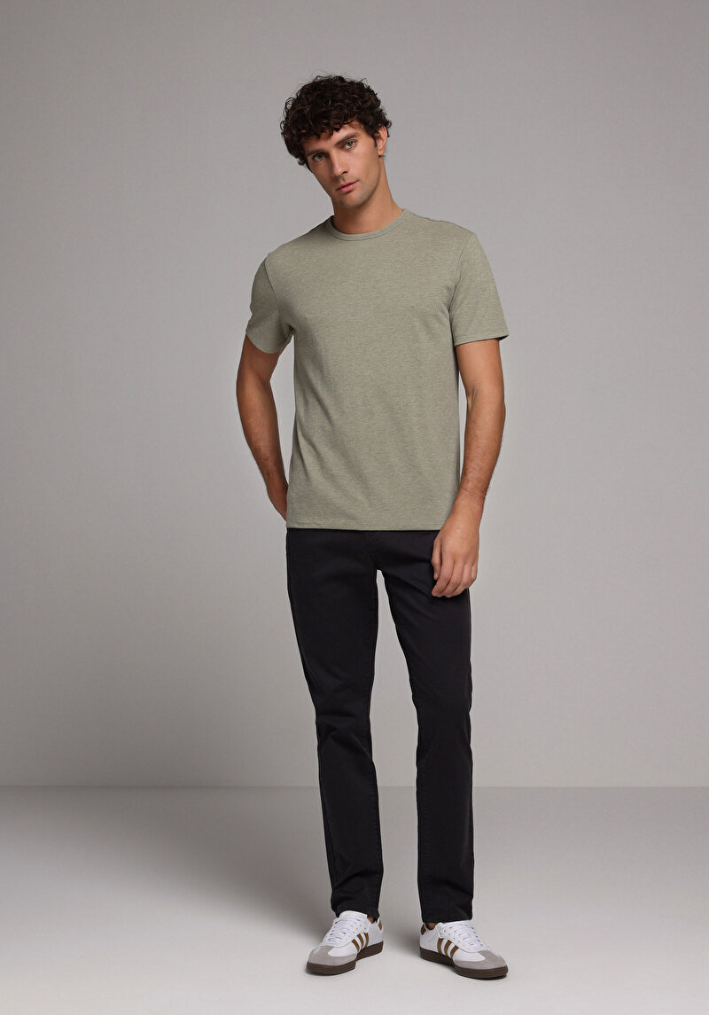 Straıght Fıt Düşük Bel Düz Paça Erkek Gri Pantolon