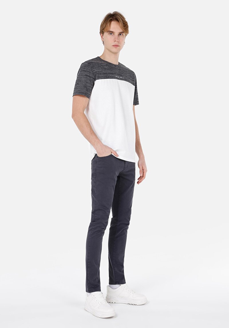 Straıght Fıt Düşük Bel Düz Paça Erkek Gri Pantolon