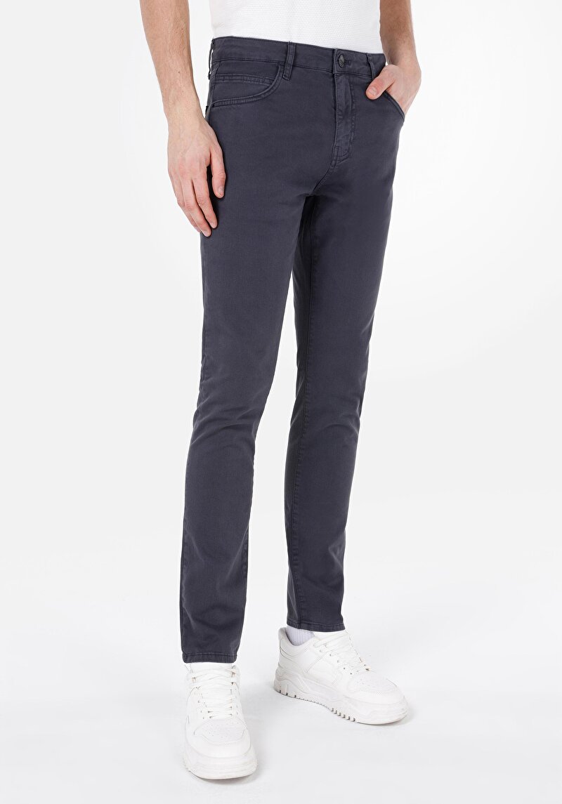 Straıght Fıt Düşük Bel Düz Paça Erkek Gri Pantolon