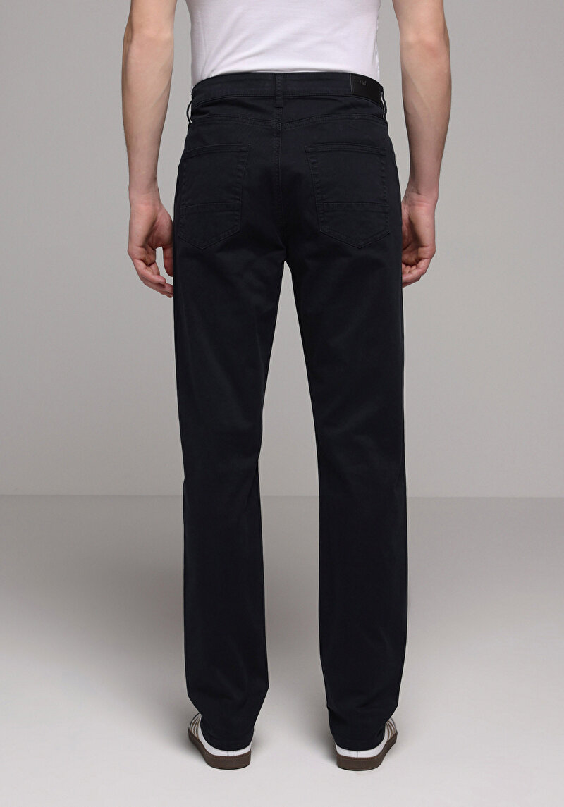 Straıght Fıt Düşük Bel Düz Paça Erkek Lacivert Pantolon