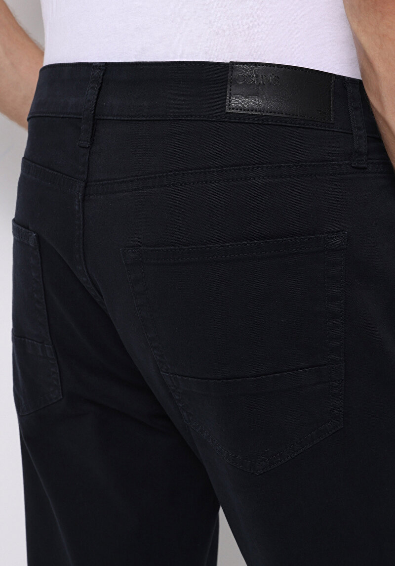 Straıght Fıt Düşük Bel Düz Paça Erkek Lacivert  Pantolon